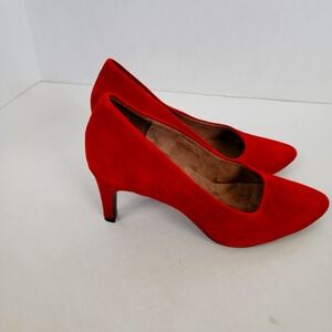 Aerosols  heelrest 3 inch deep amber suede comfortable dress shoes